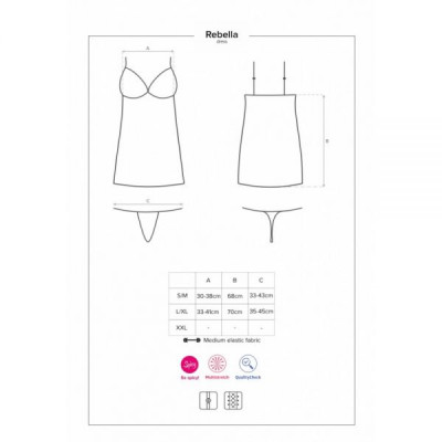 Платье Obsessive Redella dress black L/XL