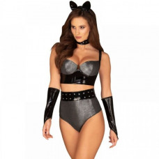 Костюм кошки Obsessive Silveria set S/M