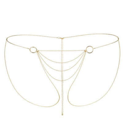 Ланцюжок-трусики Bijoux Indiscrets Magnifique Bikini Chain – Gold, прикраса для тіла Ланцюжок-трусики Bijoux Indiscrets Magnifique Bikini Chain – Gold, прикраса для тіла