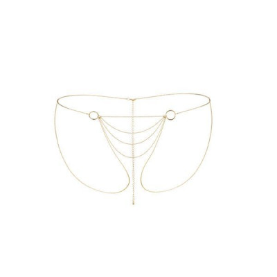 Ланцюжок-трусики Bijoux Indiscrets Magnifique Bikini Chain – Gold, прикраса для тіла