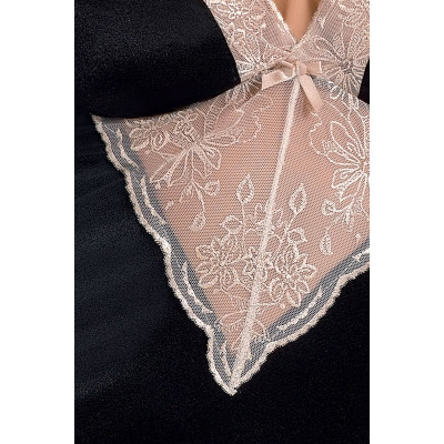(SALE) Сорочка приталена з чашечками LOTUS CHEMISE black L/XL - Passion Exclusive, трусики (SALE) Сорочка приталена з чашечками LOTUS CHEMISE black L/XL - Passion Exclusive, трусики