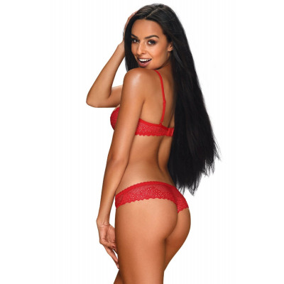 Комплект Obsessive ALABASTRA 2-PCS SET RED S/M Комплект Obsessive ALABASTRA 2-PCS SET RED S/M