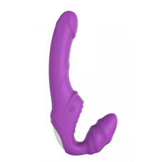 DT21505 Страпон безремневой VIBES OF LOVE DOUBLE DIPPER PURPLE