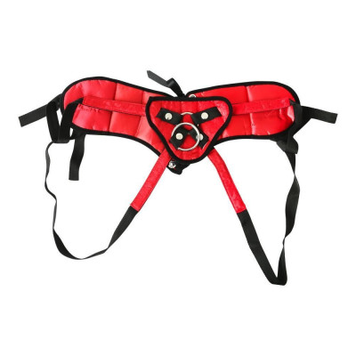 Трусы для страпона Sportsheets - SizePlus Red Lace Satin Corsette, с корсетной утяжкой, ульракомфорт Трусы для страпона Sportsheets - SizePlus Red Lace Satin Corsette, с корсетной утяжкой, ульракомфорт