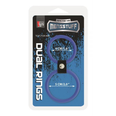 Кольцо двойное MENZSTUFF DUAL RINGS, BLUE