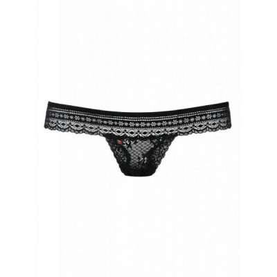 Стринги кружево черный Obsessive Picantina S/M