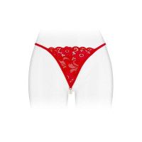 Трусики-стринги с жемчужной ниткой Fashion Secret VENUSINA Red