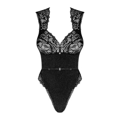 Сексуальное Боди Obsessive Elisetta Black L/XL