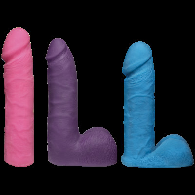 Набір для страпону Doc Johnson Vac-U-Lock Dual Density UltraSKYN Colors Set, діаметр 3х4,5 см Набір для страпону Doc Johnson Vac-U-Lock Dual Density UltraSKYN Colors Set, діаметр 3х4,5 см