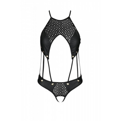 Боді з екошкіри з ремінцями та перфорацією Tamaris Body black S/M — Passion Боді з екошкіри з ремінцями та перфорацією Tamaris Body black S/M — Passion