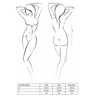 Боді монокіні з відкритими грудьми JUSTINA BODY black L/XL Passion Боді монокіні з відкритими грудьми JUSTINA BODY black L/XL Passion
