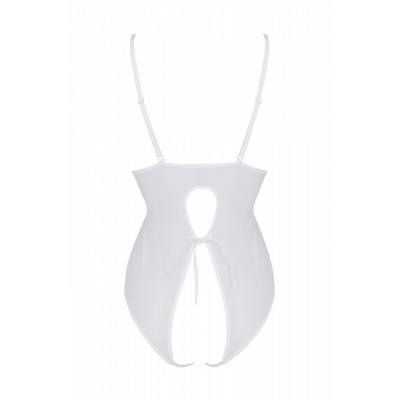 Боді з ажурним декором та відкритим кроком Ursula Body white XXL/XXXL — Passion Боді з ажурним декором та відкритим кроком Ursula Body white XXL/XXXL — Passion