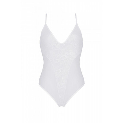 Боді з ажурним декором та відкритим кроком Ursula Body white XXL/XXXL — Passion Боді з ажурним декором та відкритим кроком Ursula Body white XXL/XXXL — Passion