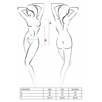 Боді монокіні під латекс JEAN BODY black XXL/XXXL - Passion Боді монокіні під латекс JEAN BODY black XXL/XXXL - Passion