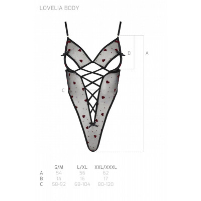 Еротичний боді з малюнком LOVELIA BODY black L/XL - Passion Еротичний боді з малюнком LOVELIA BODY black L/XL - Passion