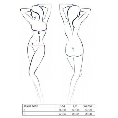 Ажурний боді AZALIA BODY black L/XL Passion Ажурний боді AZALIA BODY black L/XL Passion