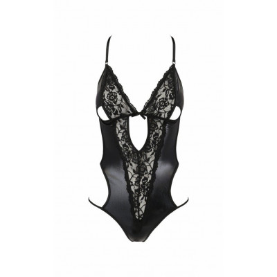 Боді з імітацією шкіри та стрепами ASUNA BODY black L/XL Passion Боді з імітацією шкіри та стрепами ASUNA BODY black L/XL Passion