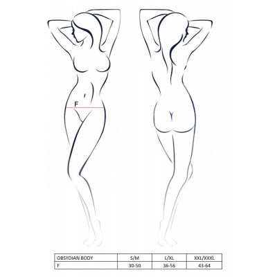 (SALE) Боди монокини OBSYDIAN BODY black XXL/XXXL - Passion (SALE) Боди монокини OBSYDIAN BODY black XXL/XXXL - Passion