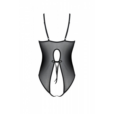 Боді з ажурним декором та відкритим кроком Ursula Body black XXL/XXXL — Passion Боді з ажурним декором та відкритим кроком Ursula Body black XXL/XXXL — Passion