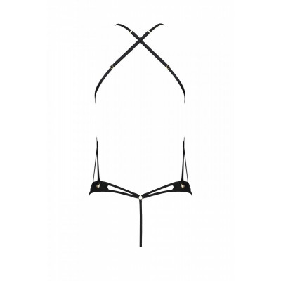 Боді з екошкіри з ремінцями та перфорацією Tamaris Body black L/XL — Passion Боді з екошкіри з ремінцями та перфорацією Tamaris Body black L/XL — Passion