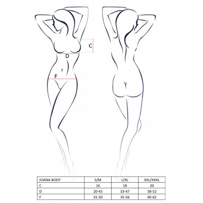 (SALE) Боді монокіні під латекс JOANA BODY black L/XL Passion (SALE) Боді монокіні під латекс JOANA BODY black L/XL Passion
