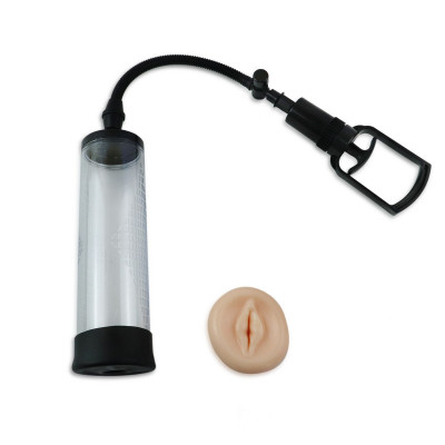 Вакуумна помпа з ручним насосом Men Powerup Black Вакуумна помпа з ручним насосом Men Powerup Black