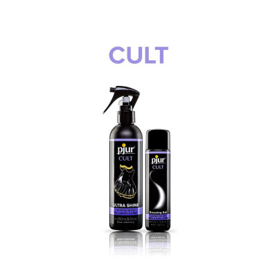 Спрей для догляду за одягом із гуми та латексу pjur Cult Ultra Shine 250 мл, надає блиску Спрей для догляду за одягом із гуми та латексу pjur Cult Ultra Shine 250 мл, надає блиску