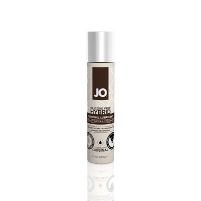 Крем-змазка з кокосовою олією System JO Silicone Free Hybrid ORIGINAL (30 мл) біла