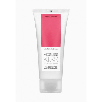 Лубрикант на водній основі MixGliss KISS Wild Strawberry (70 мл) Дика Полуничка