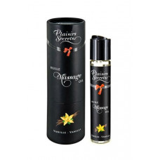 Масажна олія Plaisirs Secrets Vanilla (59 мл) з афродизіаками, їстівна, подарункова упаковка