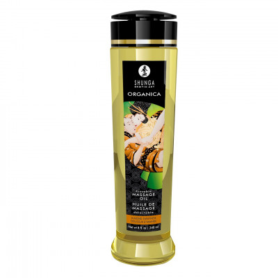 Органическое массажное масло Shunga ORGANICA - Almond Sweetness (240 мл) с витамином Е