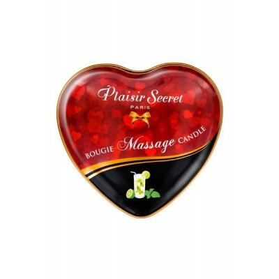 Масажна свічка серце Plaisirs Secrets Mojito (35 мл)