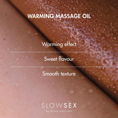 Разогревающее съедобное массажное масло Bijoux Indiscrets Slow Sex Warming massage oil Разогревающее съедобное массажное масло Bijoux Indiscrets Slow Sex Warming massage oil