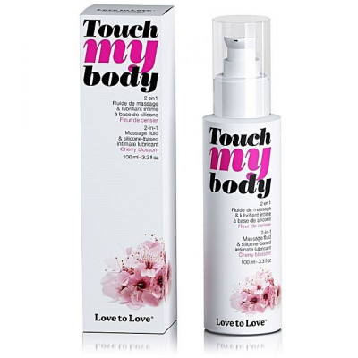 Масажний гель і змазка 2-в-1 Love To Love TOUCH MY BODY Cherry Blossom (100 мл) зволожуючий Масажний гель і змазка 2-в-1 Love To Love TOUCH MY BODY Cherry Blossom (100 мл) зволожуючий