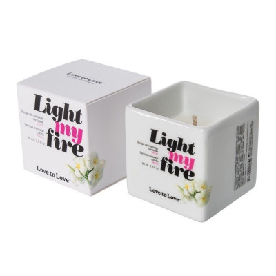 Масажна свічка Love To Love LIGHT MY FIRE Monoi (80 мл) без парабенів і консервантів Масажна свічка Love To Love LIGHT MY FIRE Monoi (80 мл) без парабенів і консервантів