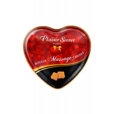 Масажна свічка серце Plaisirs Secrets Caramel (35 мл)