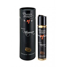 Масажна олія Plaisirs Secrets Chocolate (59 мл) з афродизіаками, їстівна, подарункова упаковка