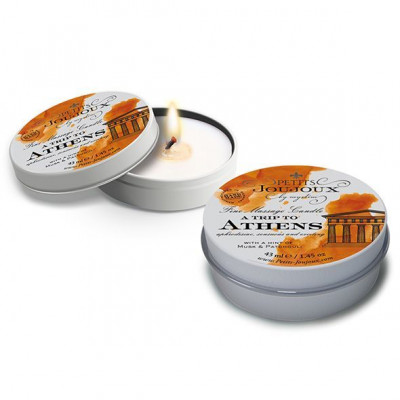 Масажна свічка Petits Joujoux - Athens - Musk and Patchouli (43 мл) з афродизіаками Масажна свічка Petits Joujoux - Athens - Musk and Patchouli (43 мл) з афродизіаками