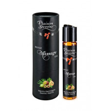 Масажна олія Plaisirs Secrets Exotic Fruits (59мл) з афродизіаками їстівна, подарункова упаковка