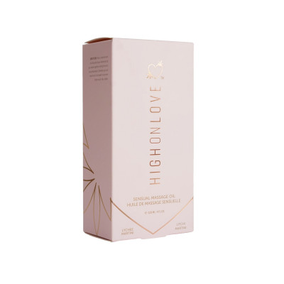 Масажна олія HighOnLove Massage Oil - Lychee Martini (120 мл) з маслом насіння конопель Масажна олія HighOnLove Massage Oil - Lychee Martini (120 мл) з маслом насіння конопель