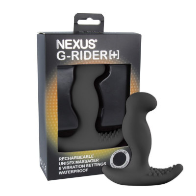 Масажер простати з вібрацією Nexus G-Rider Plus Black, макс діаметр 3,8см Масажер простати з вібрацією Nexus G-Rider Plus Black, макс діаметр 3,8см