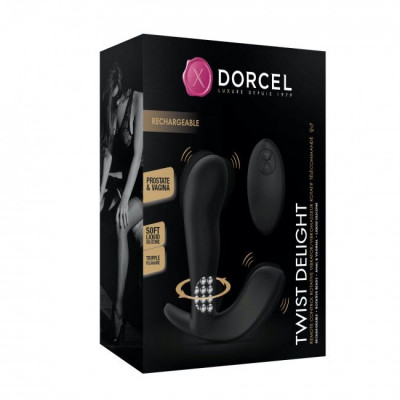 Універсальний вібратор з масажем перлами Dorcel TWIST DELIGHT Універсальний вібратор з масажем перлами Dorcel TWIST DELIGHT