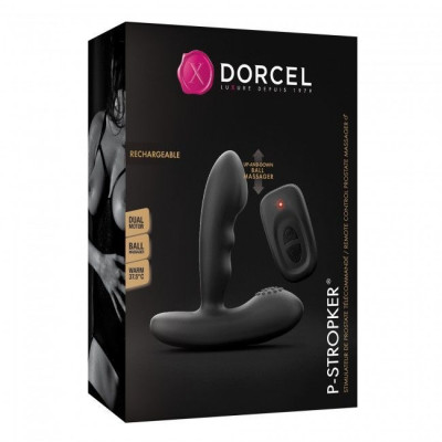 Масажери простати Dorcel P-Stroker з пультом ДК, підігрівом і прицільним масажем, два мотори Масажери простати Dorcel P-Stroker з пультом ДК, підігрівом і прицільним масажем, два мотори