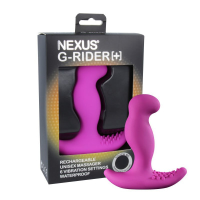 Масажер простати з вібрацією Nexus G-Rider Plus Purple, макс діаметр 3,8 см, перезаряджається Масажер простати з вібрацією Nexus G-Rider Plus Purple, макс діаметр 3,8 см, перезаряджається