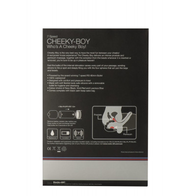 Вібромасажер простати Rocks Off Cheeky-Boy Black, масаж промежини, макс діаметр 3,5 см Вібромасажер простати Rocks Off Cheeky-Boy Black, масаж промежини, макс діаметр 3,5 см