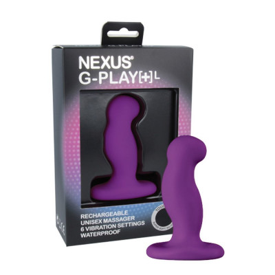 Вібромасажер простати Nexus G-Play Plus L Purple, макс діаметр 3,5 см, перезаряджається Вібромасажер простати Nexus G-Play Plus L Purple, макс діаметр 3,5 см, перезаряджається