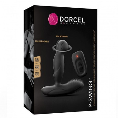 Масажери простати Dorcel P-Swing з голівкою, яка обертається, пультом ДК та підігрівом Масажери простати Dorcel P-Swing з голівкою, яка обертається, пультом ДК та підігрівом