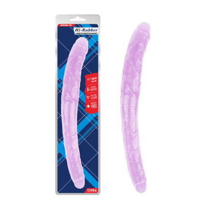 Фаллоимитатор двойной Chisa 17.7 INCH Hi-Rubber 45 см, Purple