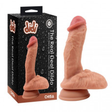 Фаллоимитатор с мошонкой на присоске DiDi The Real Deal Dildo Chisa 18