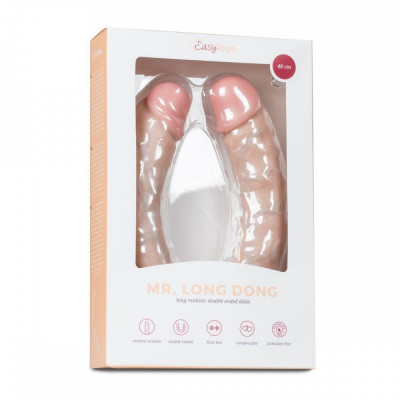 Двусторонний реалистичный фаллоимитатор Easy Toys «Mr. Long Dong» 50cm